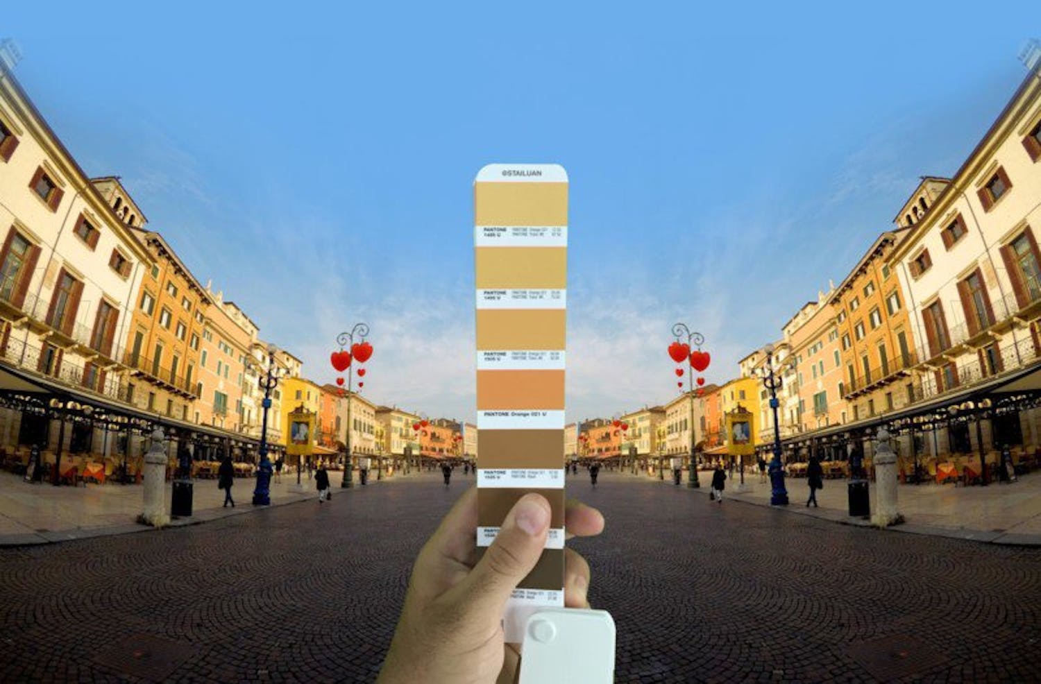 Pantonefarger i landskapet